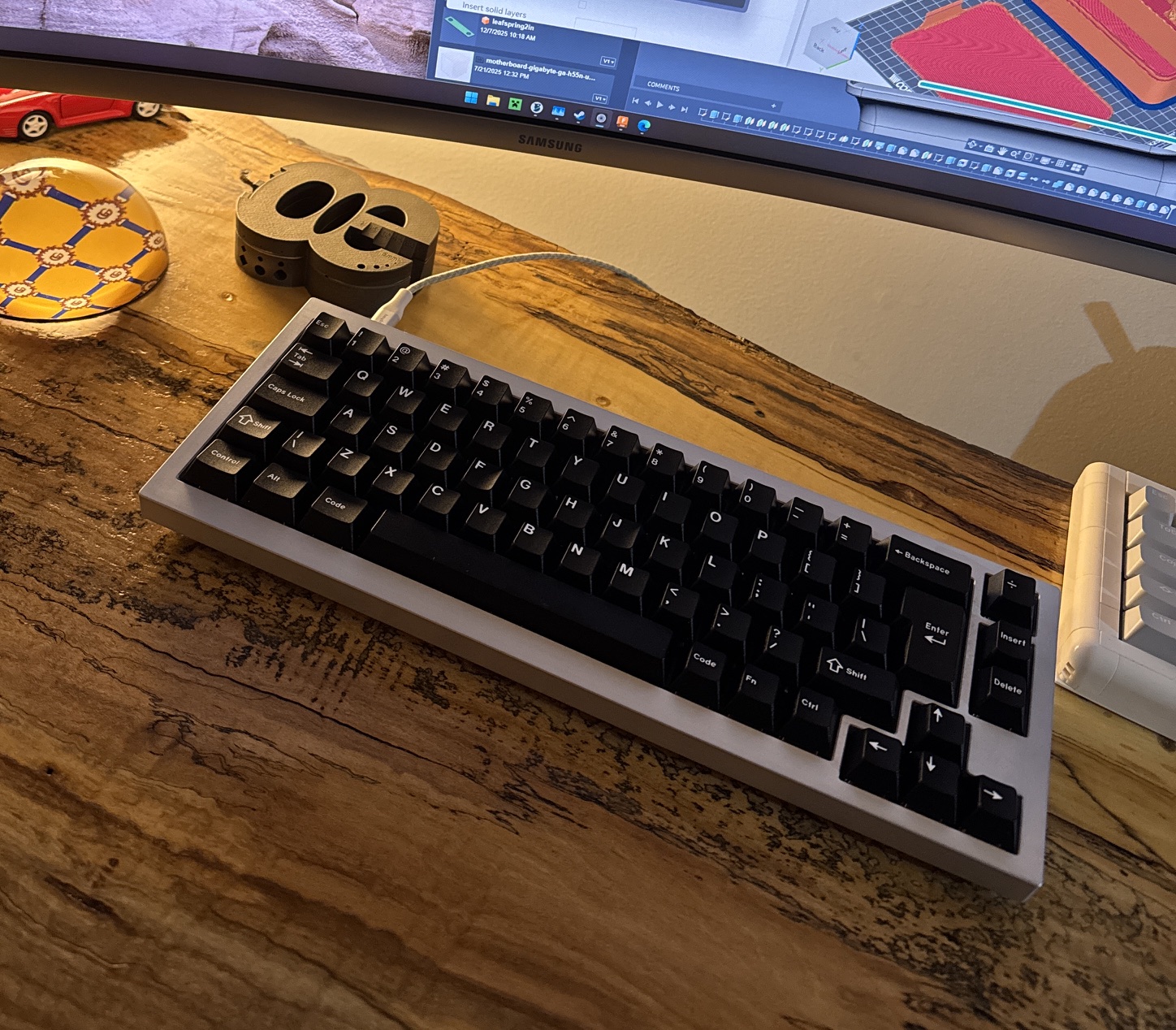 the keyboard